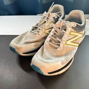 New Balance walking shoes.